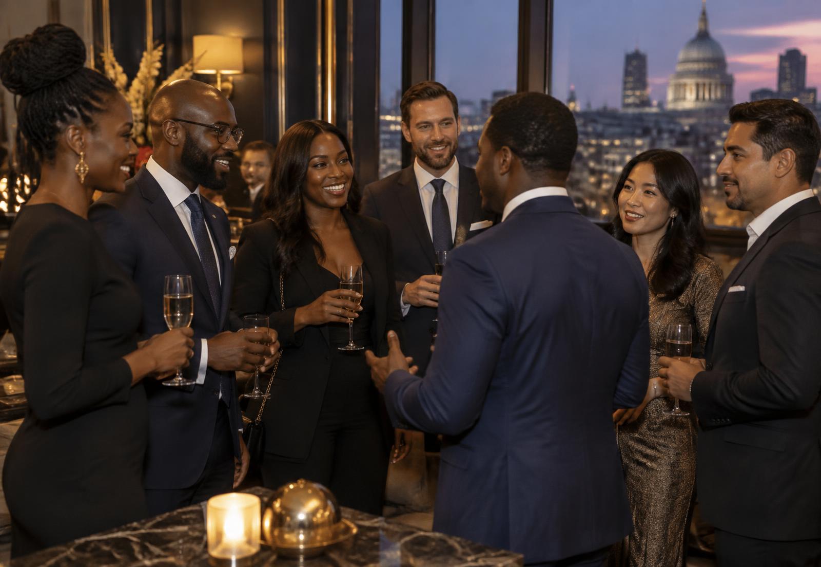 Members of TAC Property Network networking at an exclusive event